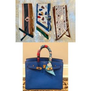 Twilly Silk Scarves (Set of 3 pcs)